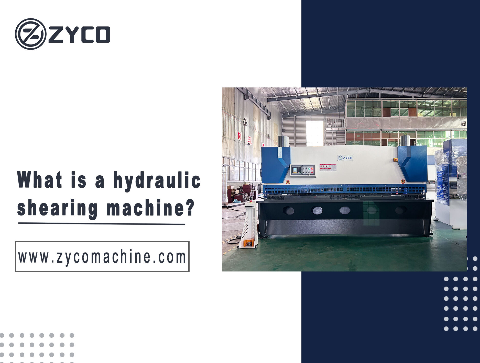 What is a hydraulic shearing machine?