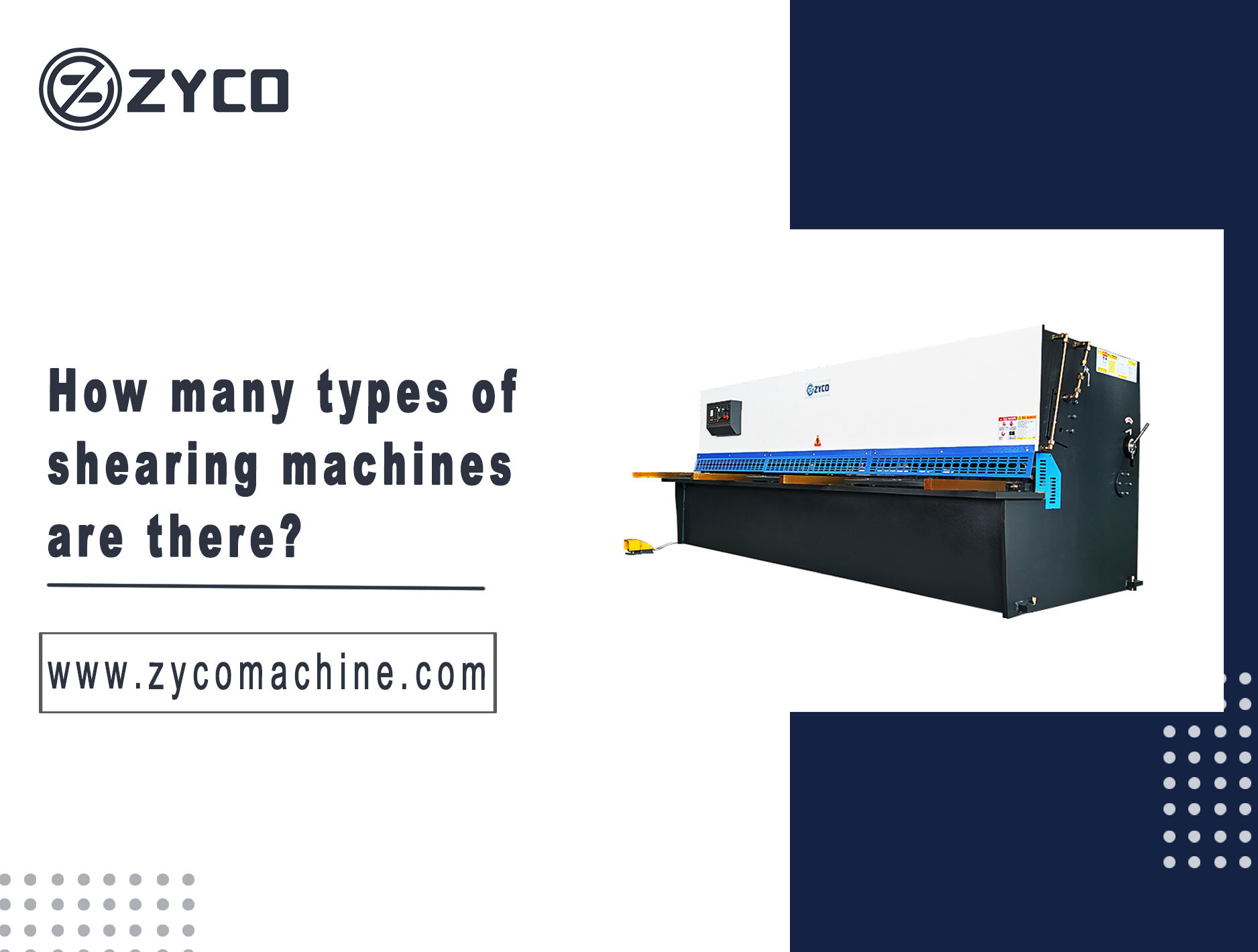 How many types of shearing machines are there?