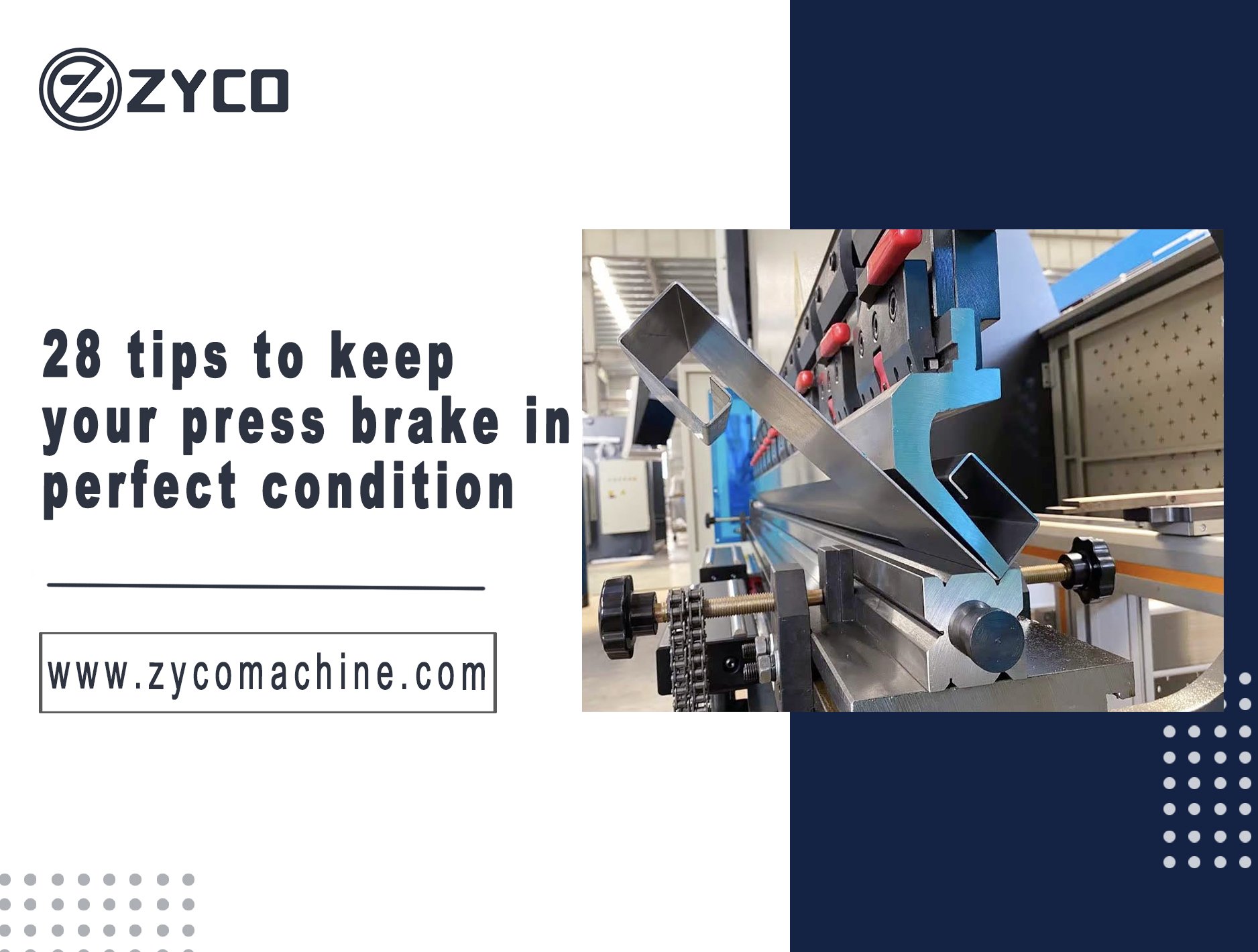 28 tips to keep your press brake in perfect condition